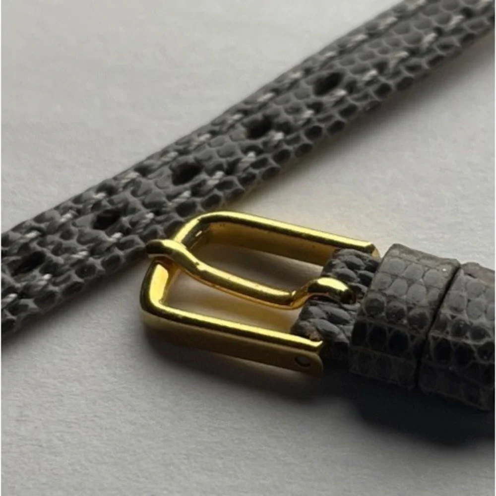 8mm Debeer Genuine Lizard Watch band Gray‎